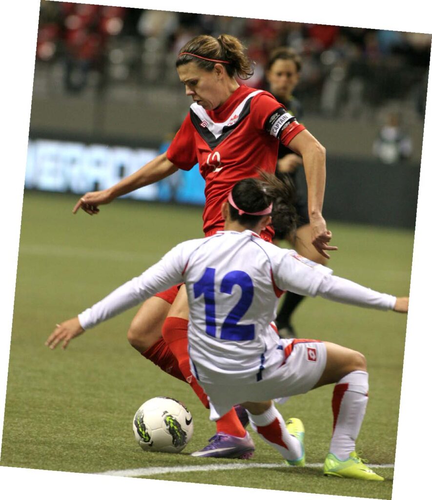 Christine Sinclair (2003) during Olympic qualifying play 2012