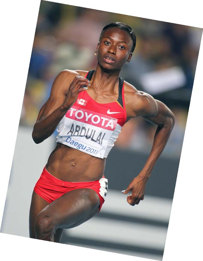 Ruky Abdulai (2017) SFU heptathlete competing in the high jump at the 2008 Summer Olympics in Beijing